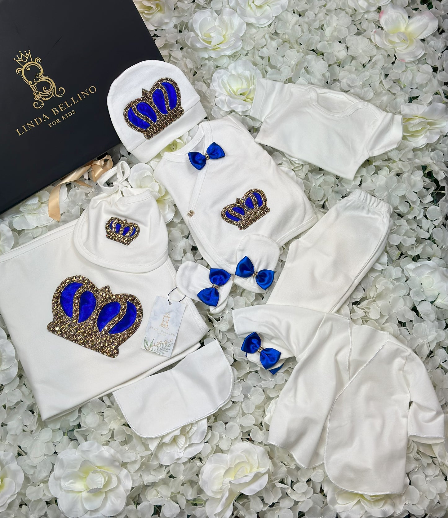 LB Lux Baby Gift Set | Royal Blue | 9 Piece Set