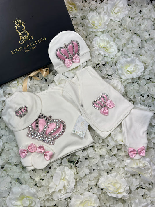 LB Lux Baby Gift Set | Pink | 9 Piece Set