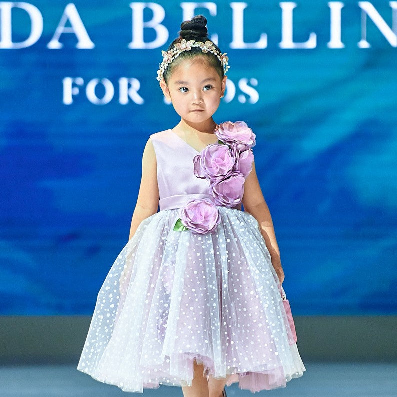 Linda Bellino Amalfi Dress | Satin & Tulle Elegance for Girls