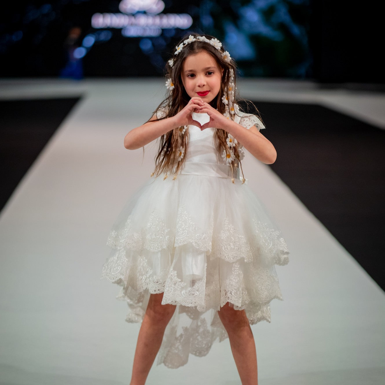 LB | Florence Dress | High-Low Satin & Lace