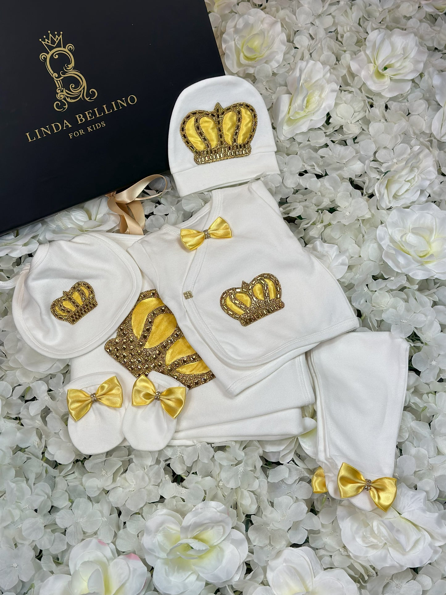 LB Lux Baby Gift Set | Yellow | 9 Piece Set