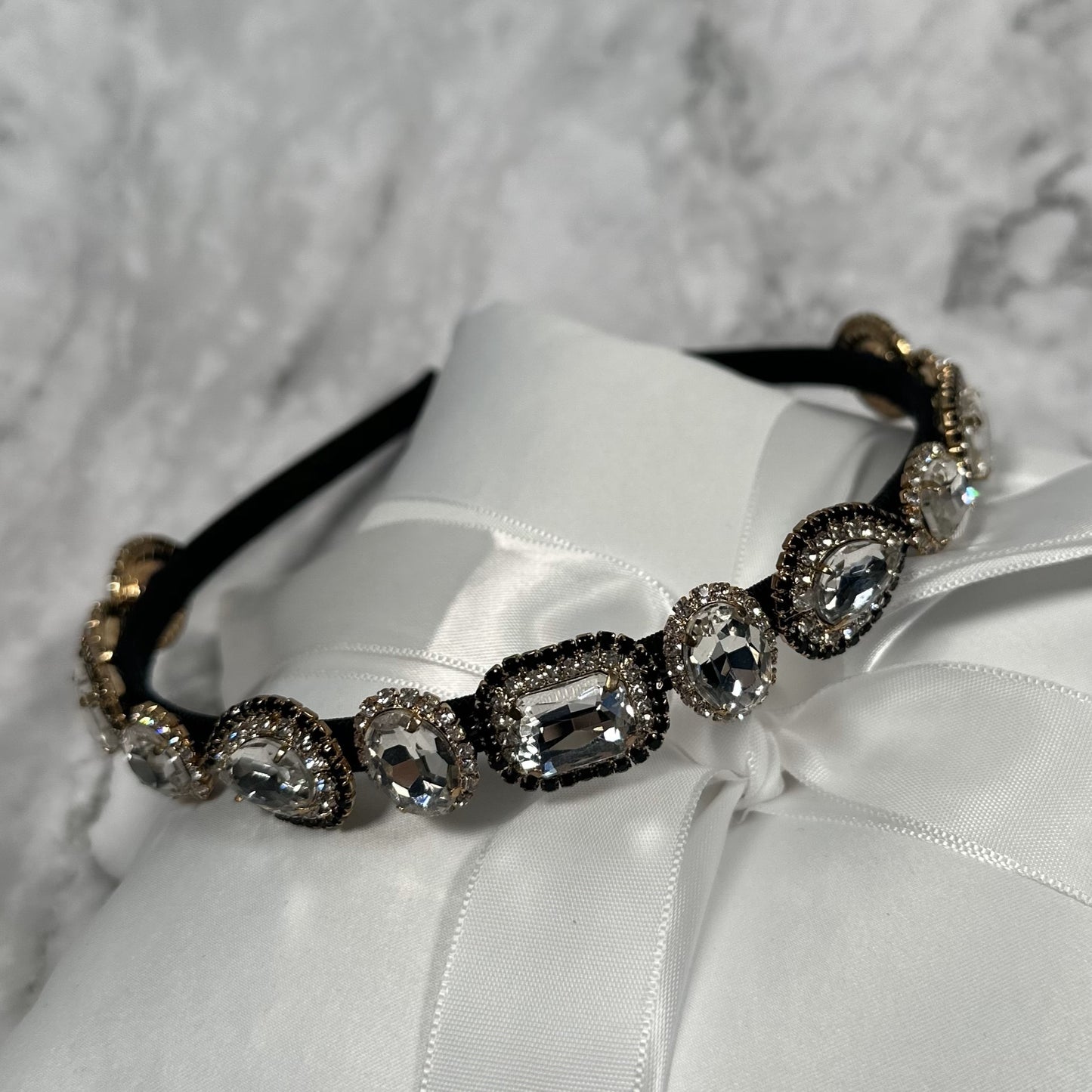 Linda Bellino Luxe Crystal Headband – Elegant Hair Accessory for Women & Girls