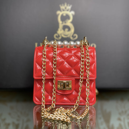 Red Quilted Purse
