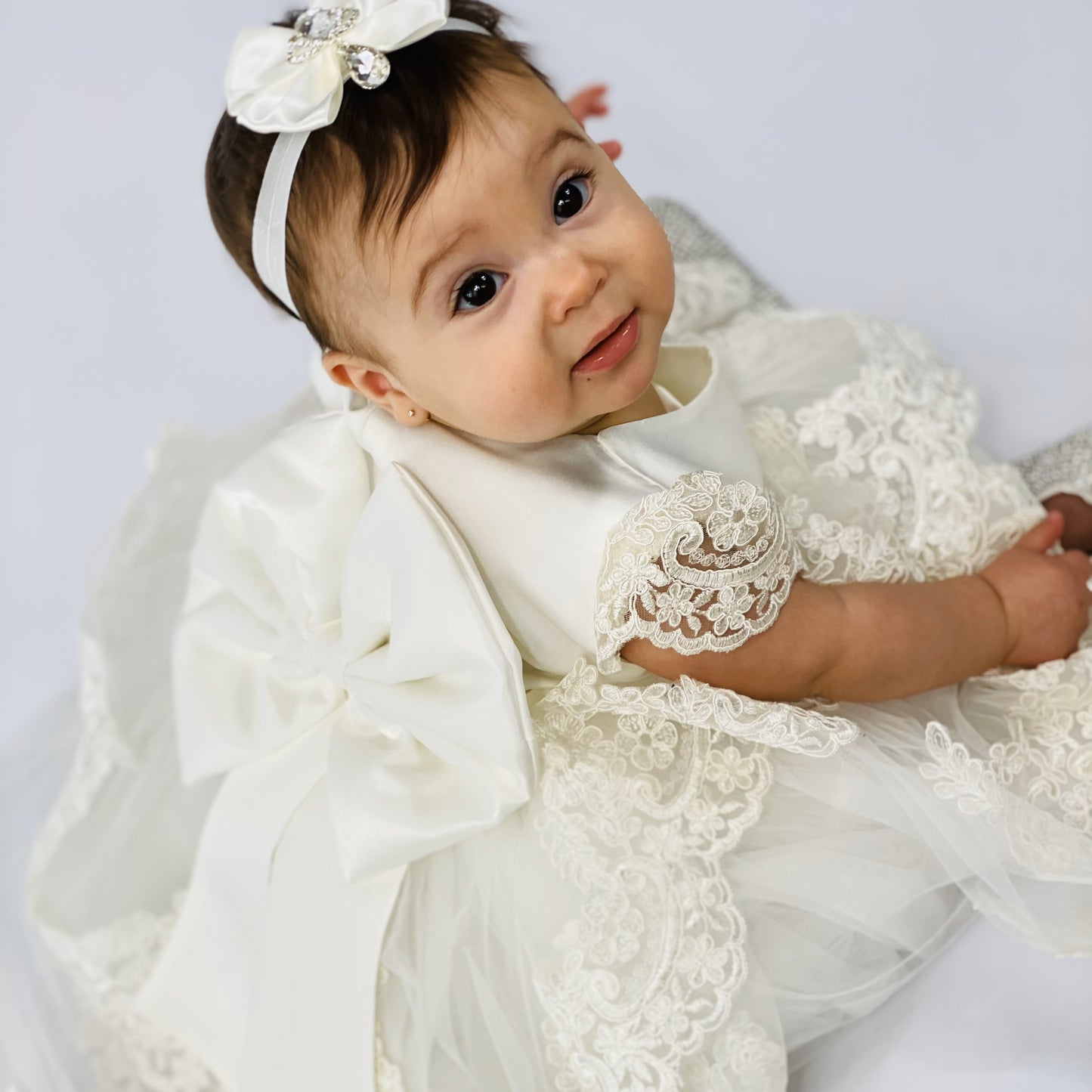 LB | Florence Dress | High-Low Satin & Lace