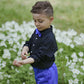 Boys Bamboo Blend Pleated Dress Shirt