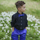 Boys Bamboo Blend Pleated Dress Shirt