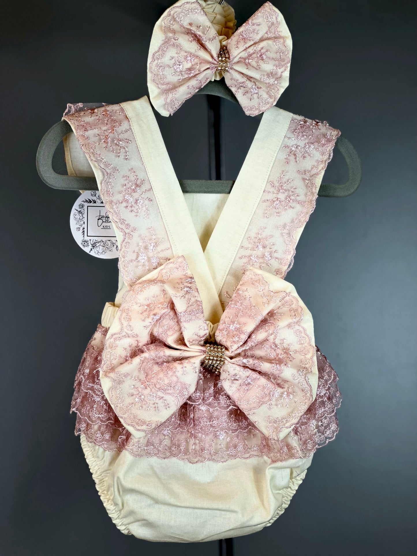 Roma Romper | Ivory Blush