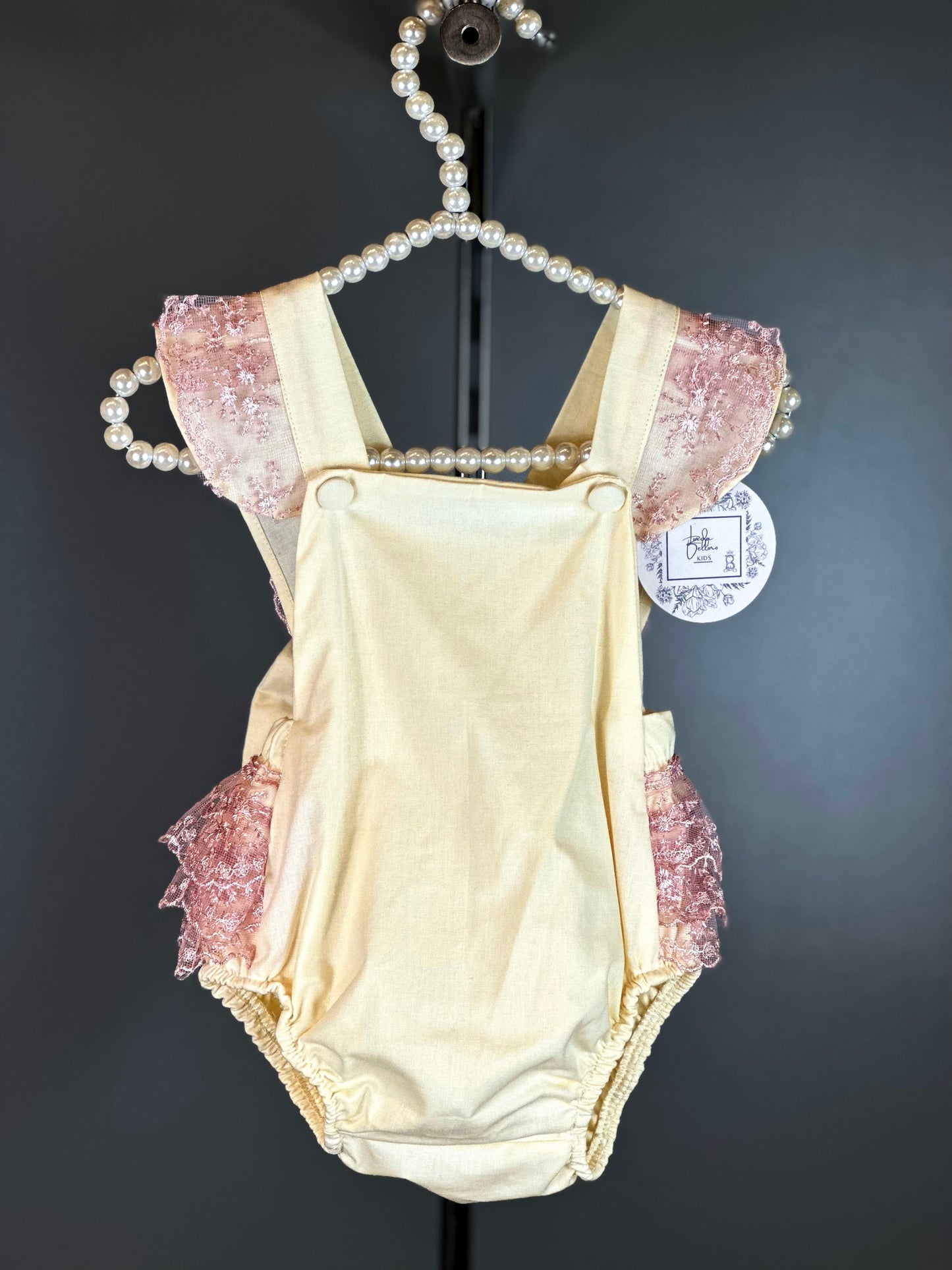 Roma Romper | Ivory Blush