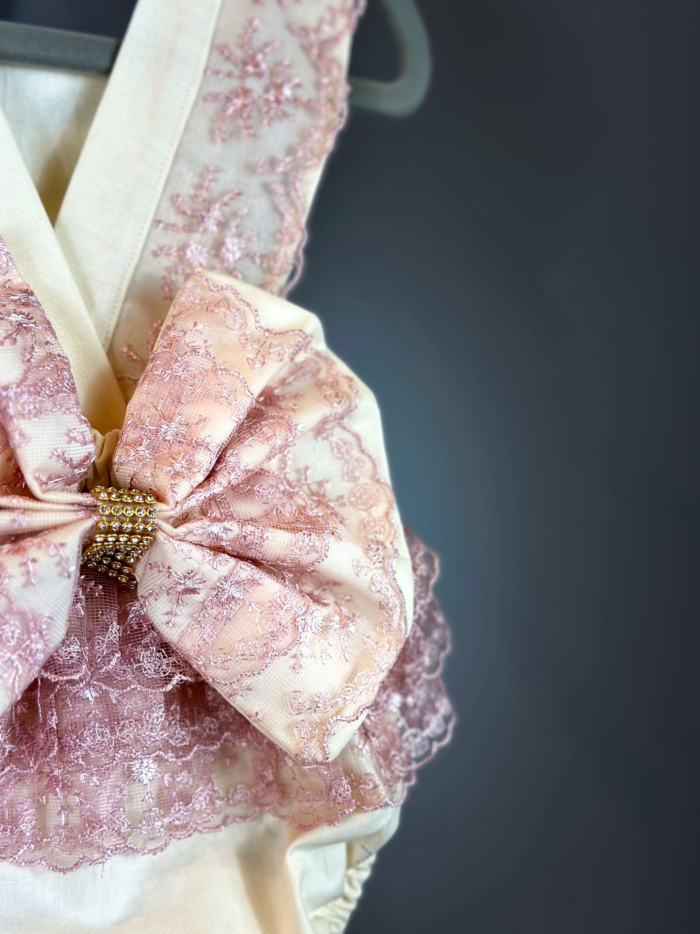 Roma Romper | Ivory Blush