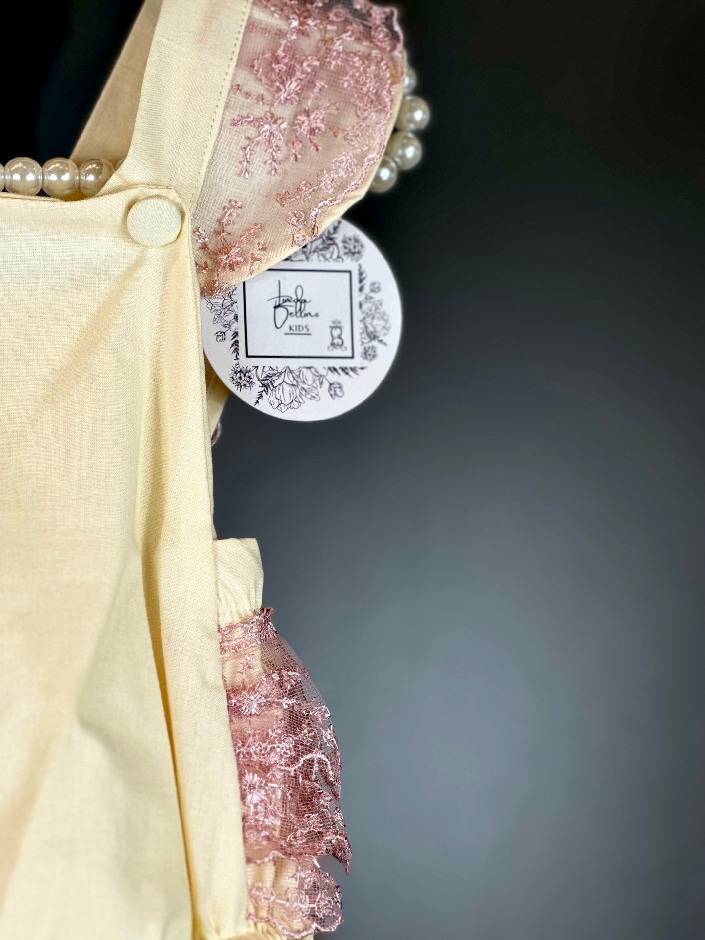 Roma Romper | Ivory Blush