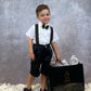 LB Suspender Tux Short Set