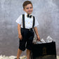 LB Suspender Tux Short Set