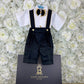 LB Suspender Tux Short Set