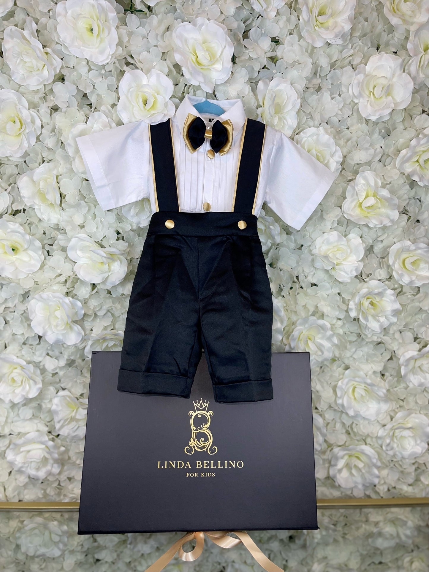 LB Suspender Tux Short Set